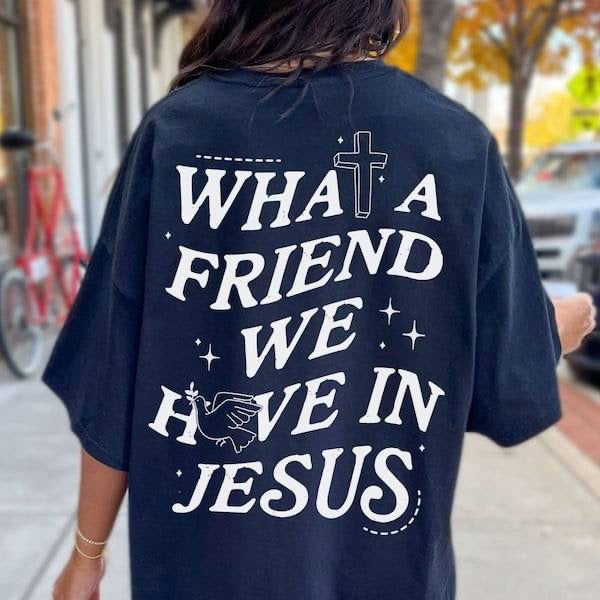 What a friend we have in Jesus white (KARTA) 62990 DTF transfer