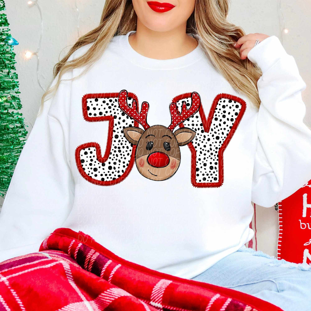 Joy reindeer (CITY) 65046 DTF transfer