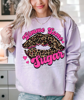 gimme some sugar leopard lips hot pink 56362 DTF transfers