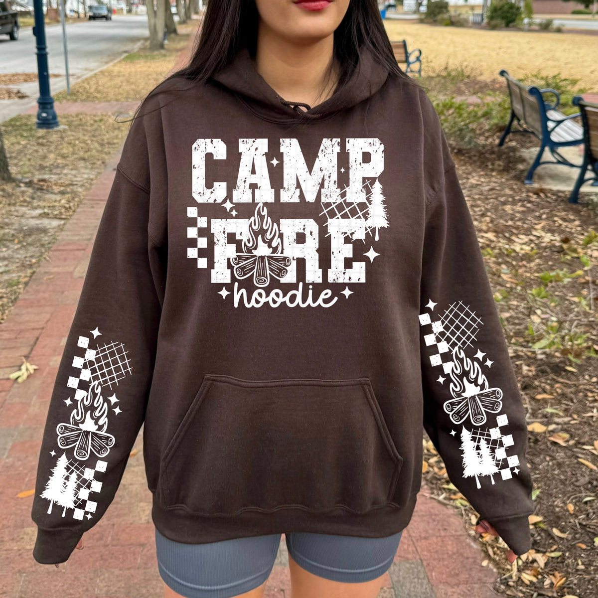 Campfire hoodie (set of two sleeves) (white) CSC DTF Transfer