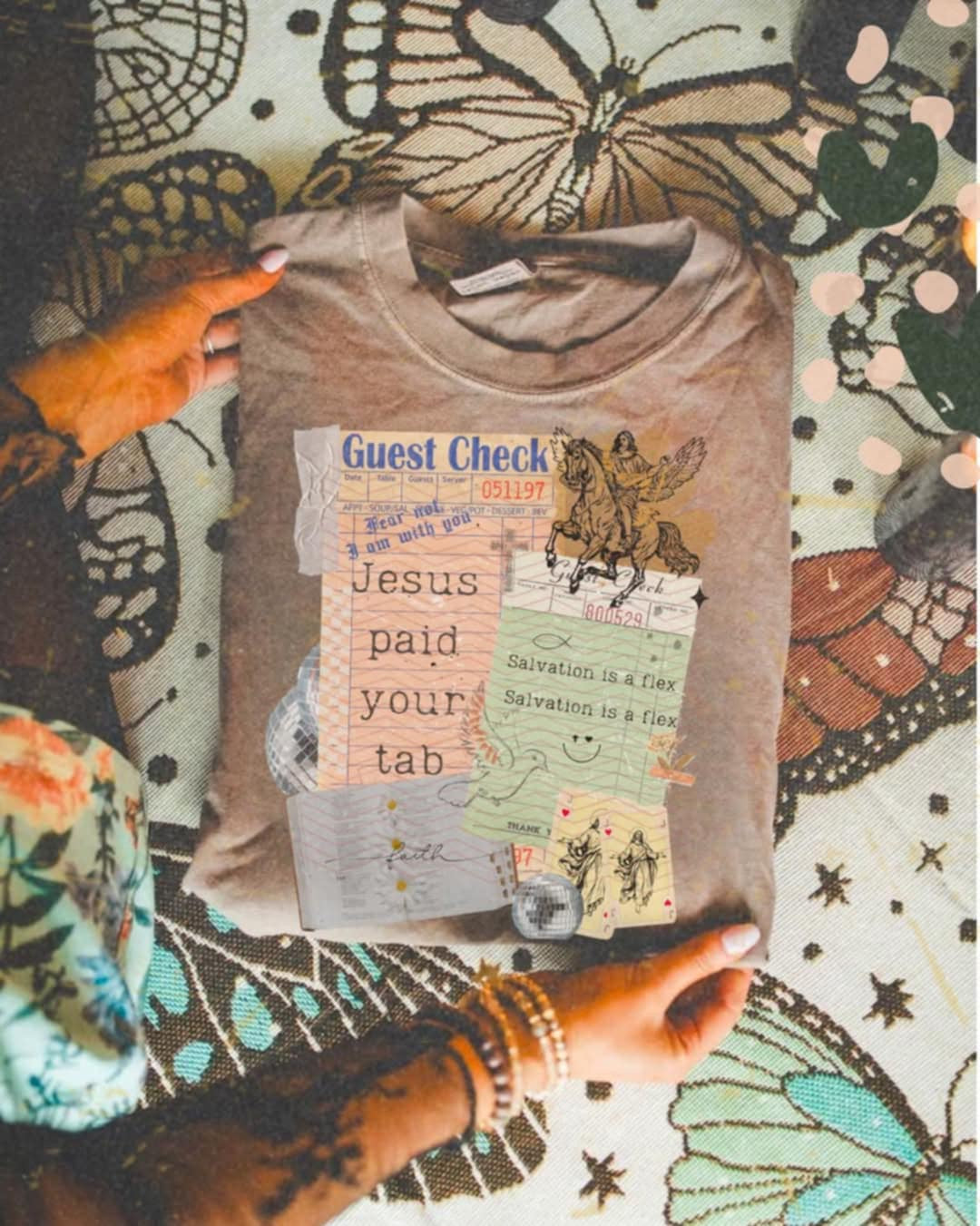Jesus paid your tab guest check 91408 TF transfer