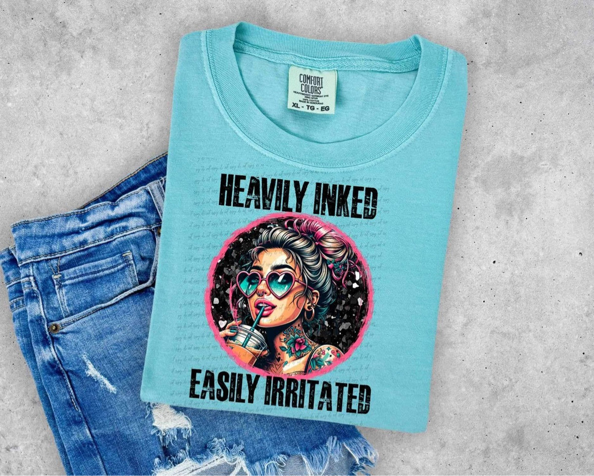 Heavily inked easily irritated DTF transfer 13998