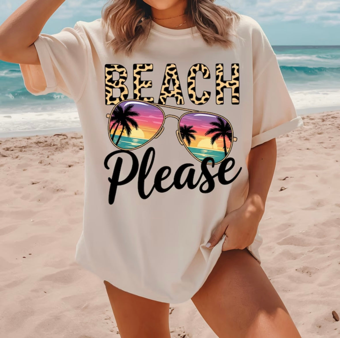 Beach please 100391 DTF transfer