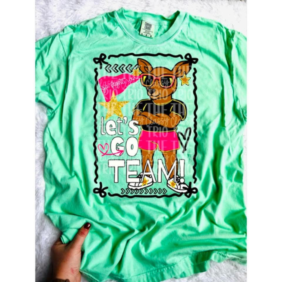 Let’s go team kangaroo (DD) 107425 DTF transfer