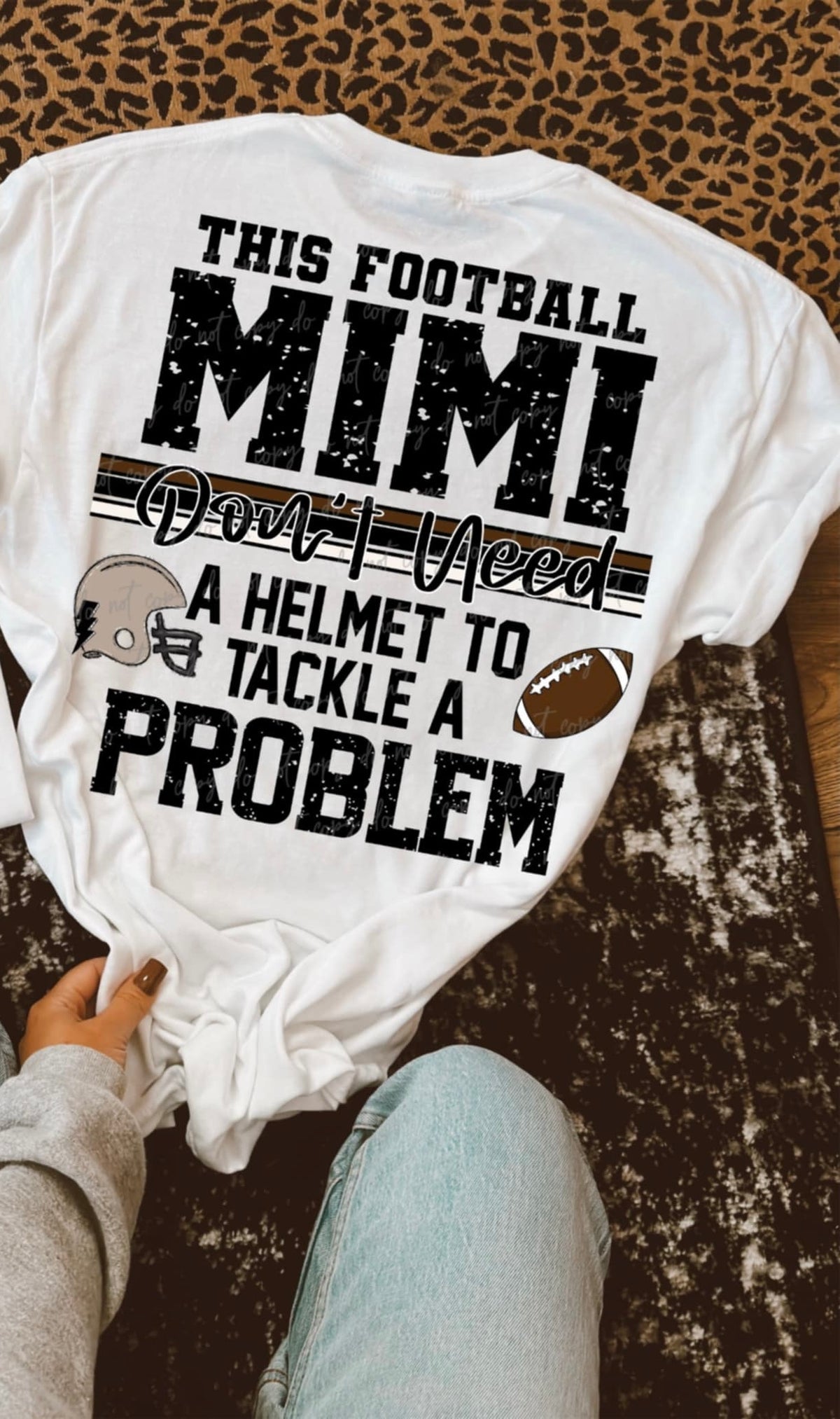 This football Mimi don’t need a helmet to tackle a problem (VIRGO) 94491 DTF transfer