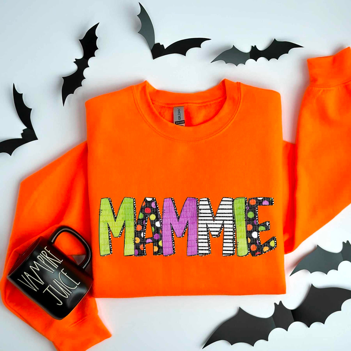 Mammie Halloween font 53369 DTF transfers
