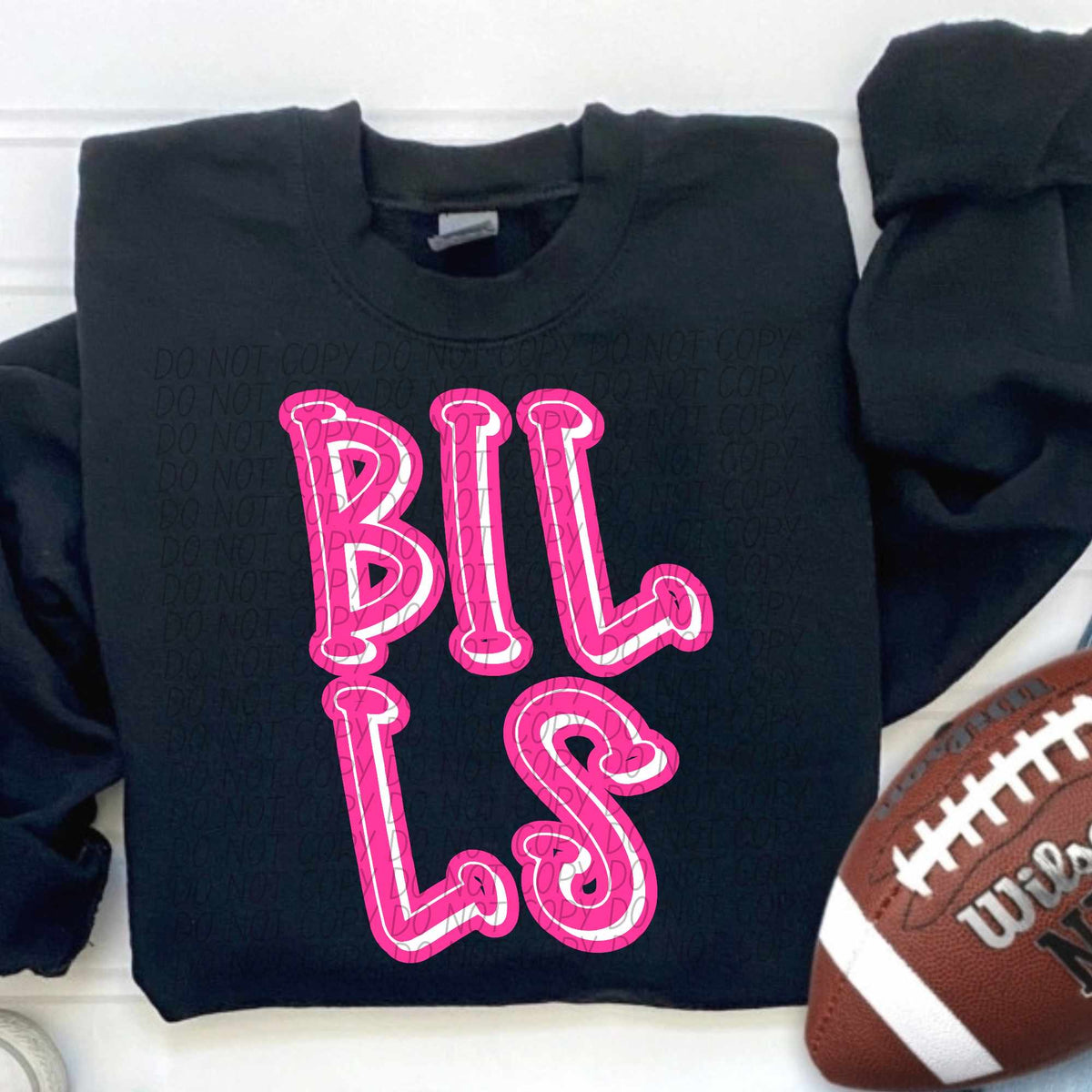 Bills hot pink 55395 DTF transfer