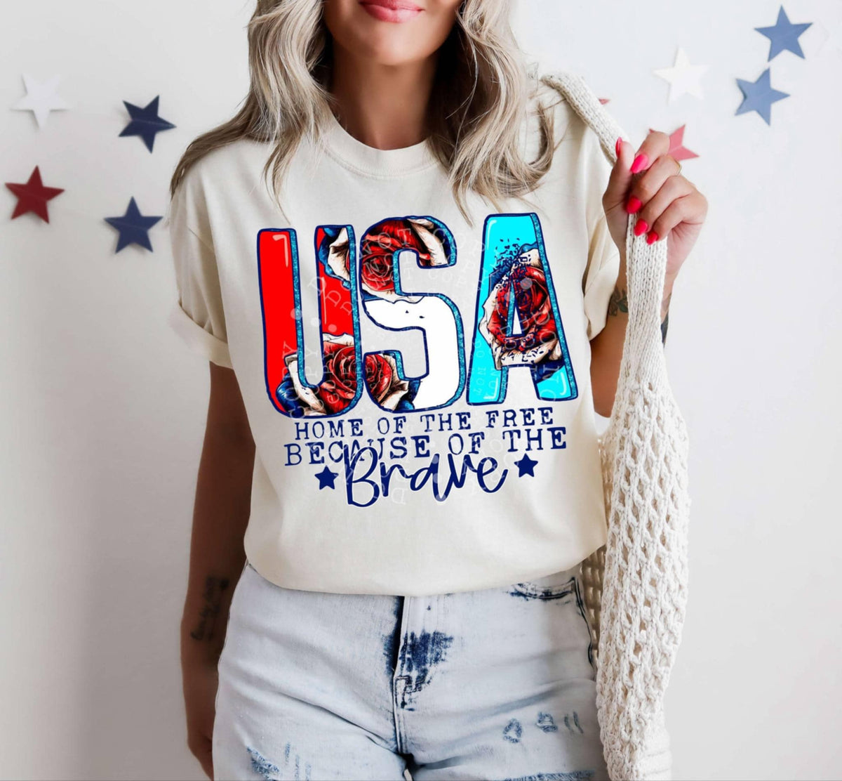 USA home of the brave 99409 DTF transfer