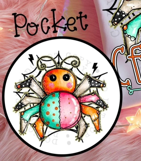 Certified spooky pocket 106271 DTF transfer