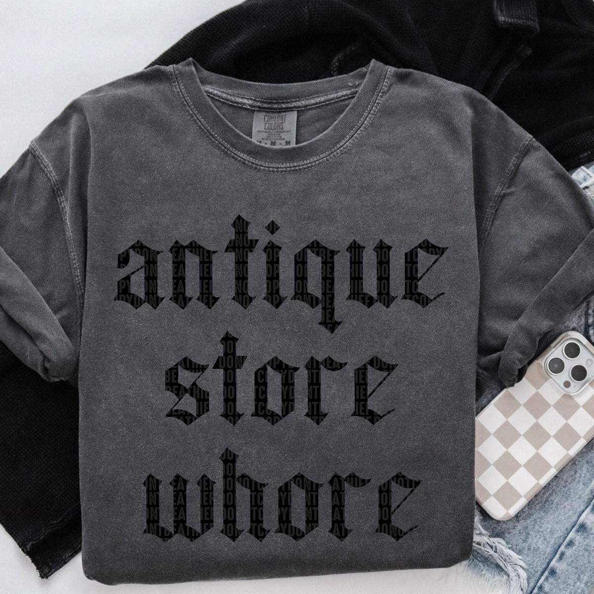 Antique store whore 95075 DTF transfer