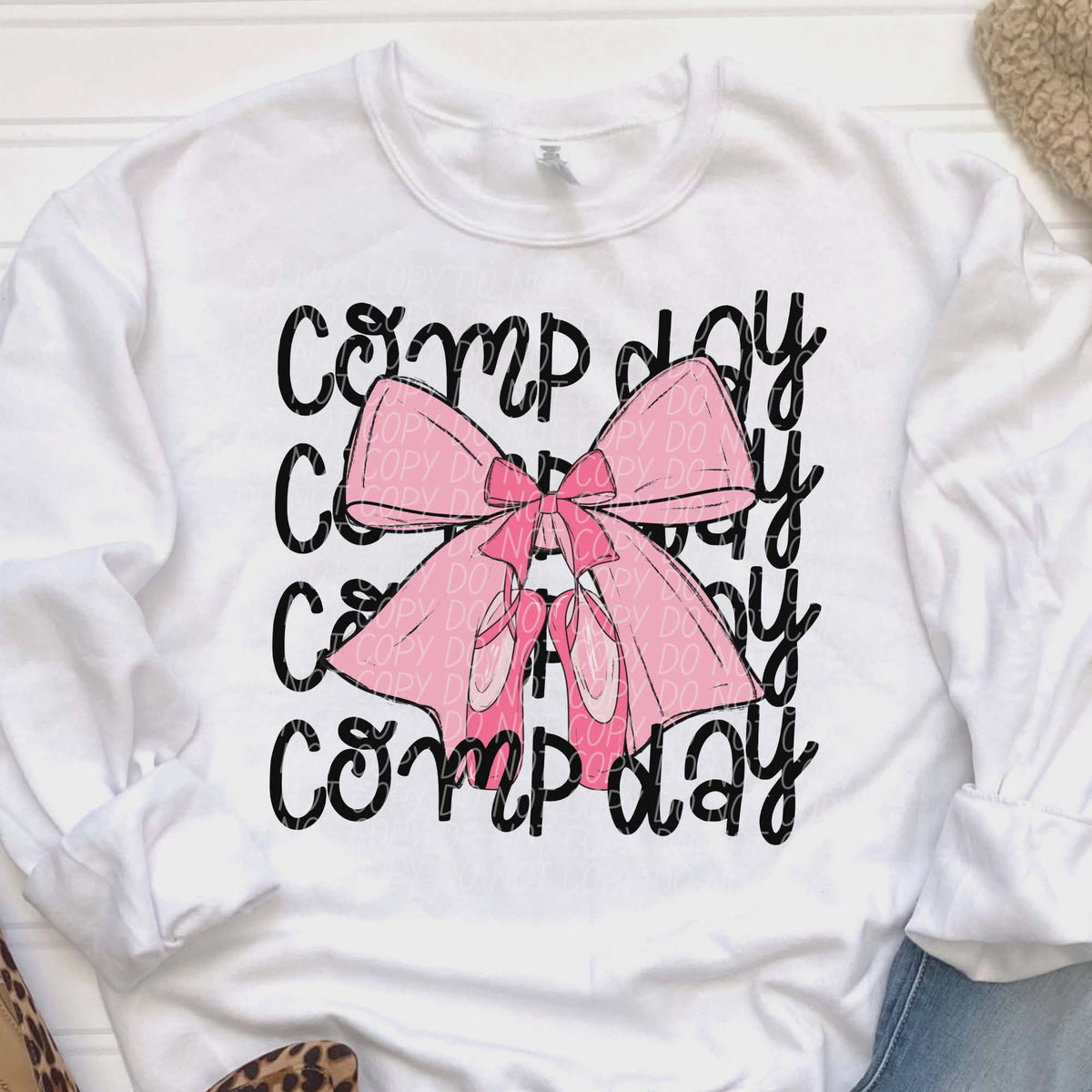 Comp day ballet bow (city) DTF transfer