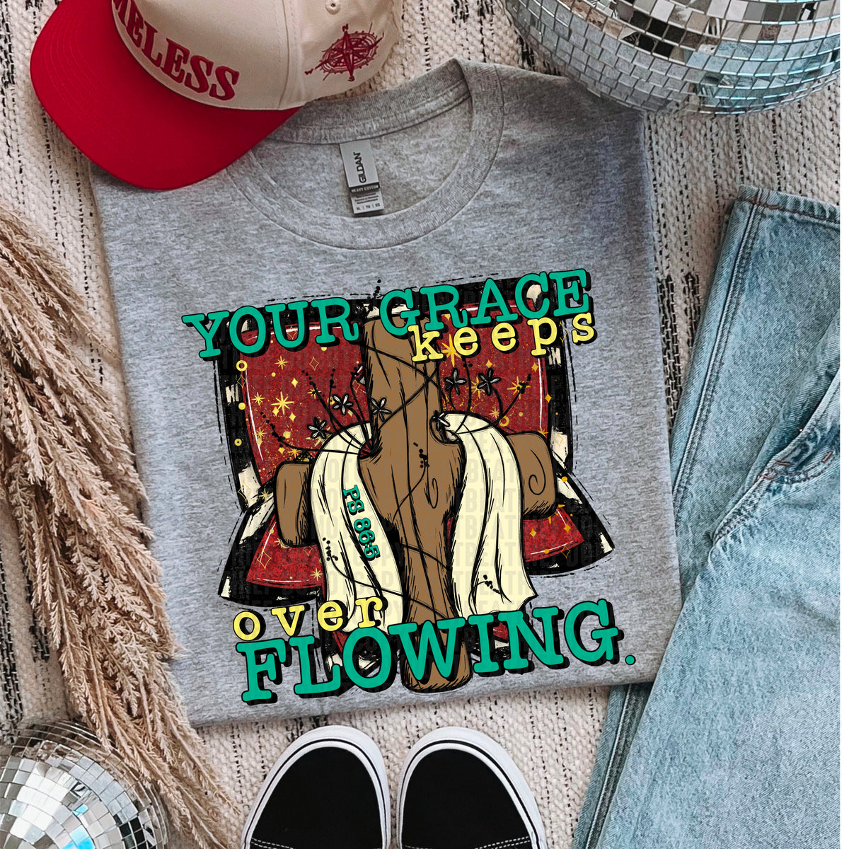 Your grace keeps overflowing 103378 DTF transfer