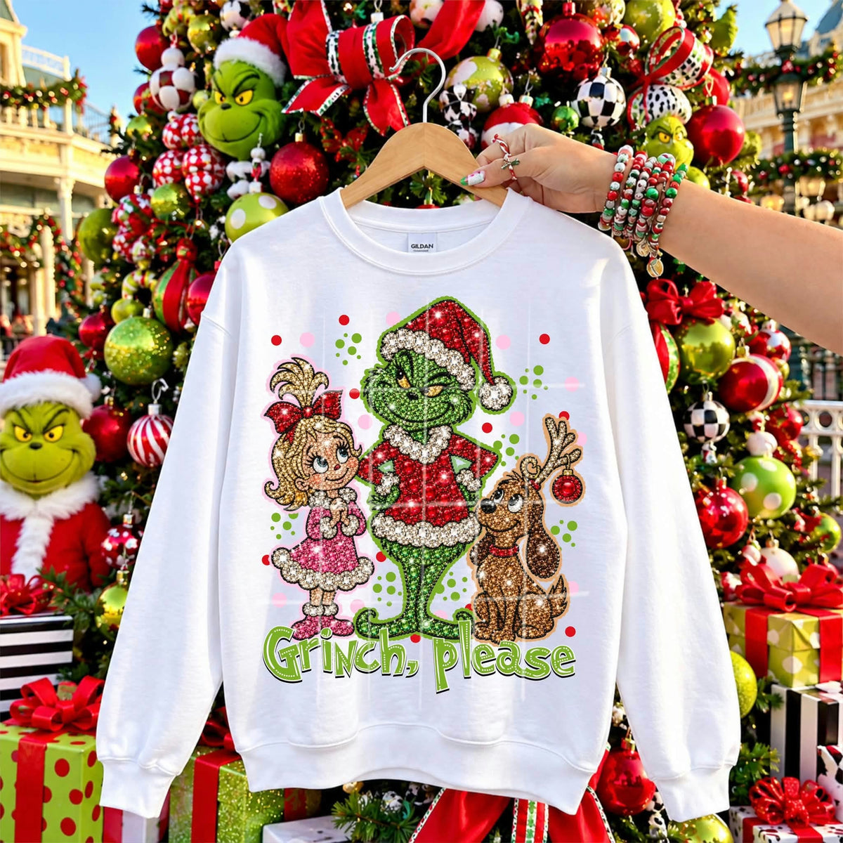 G please rhinestone (TDC) DTF Transfer