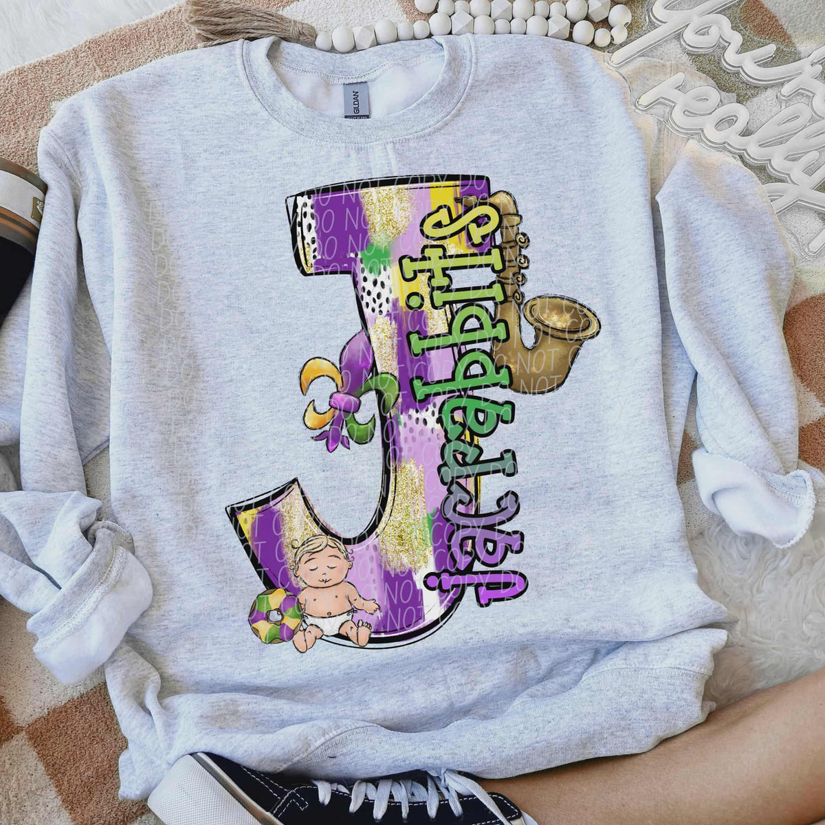 Jacrabbits Mardi Gras (city) DTF Transfer