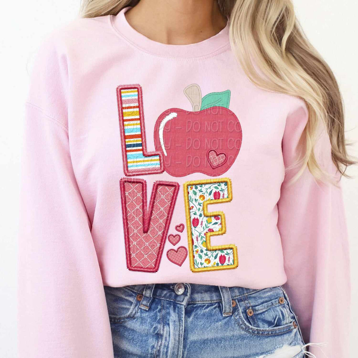 Love Apple STACKED 73701 DTF transfer