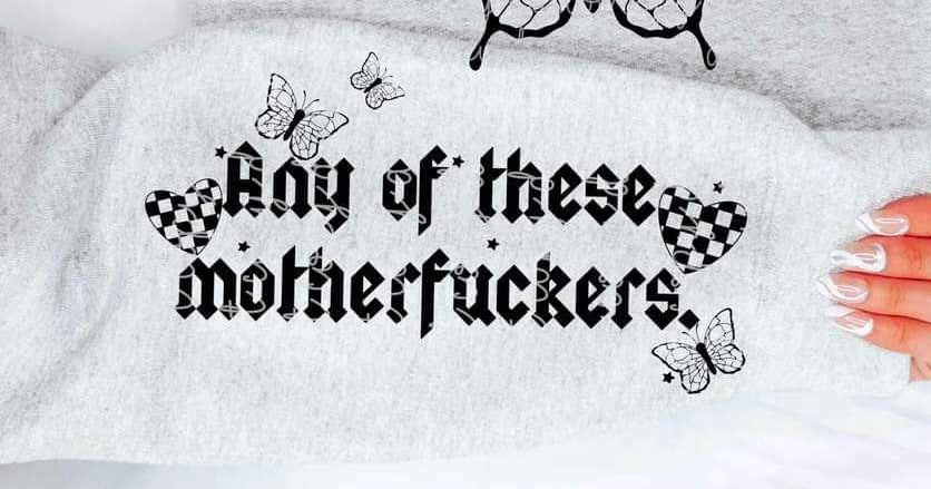 Any of these motherfuckers black sleeve (MMD) 62470 DTF transfer