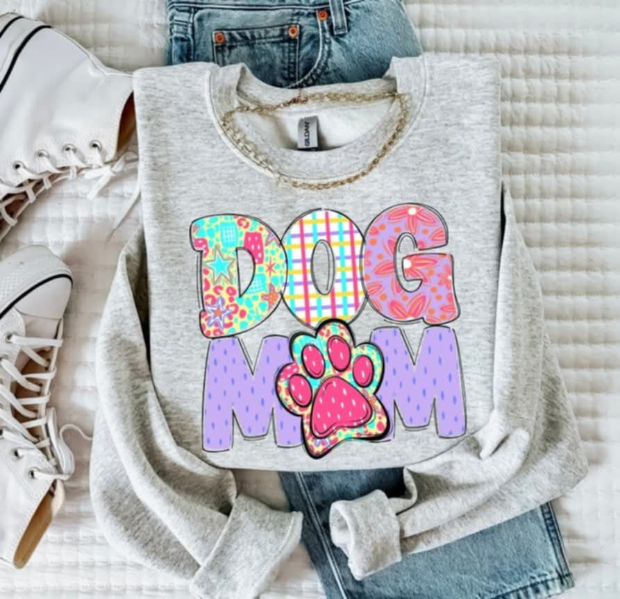 Dog mom pink paw (S&G) 96025 DTF transfer