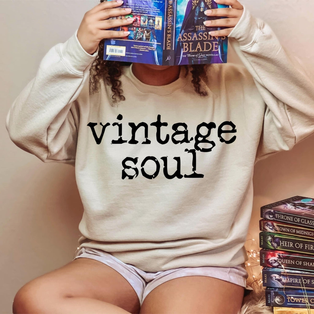 Vintage Soul black font (abd) DTF transfer