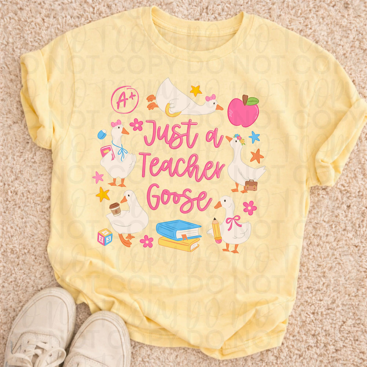 Just a teacher goose Sunday Special DTF transfer