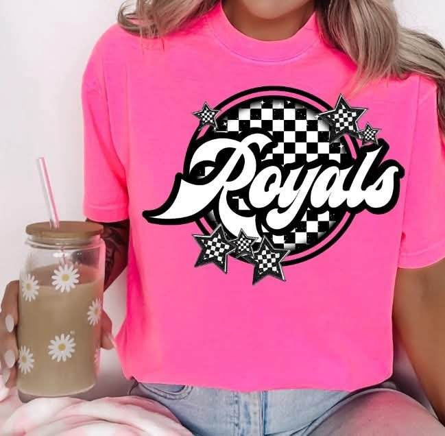 Royals checkered circle (S&G) 82308 DTF transfer