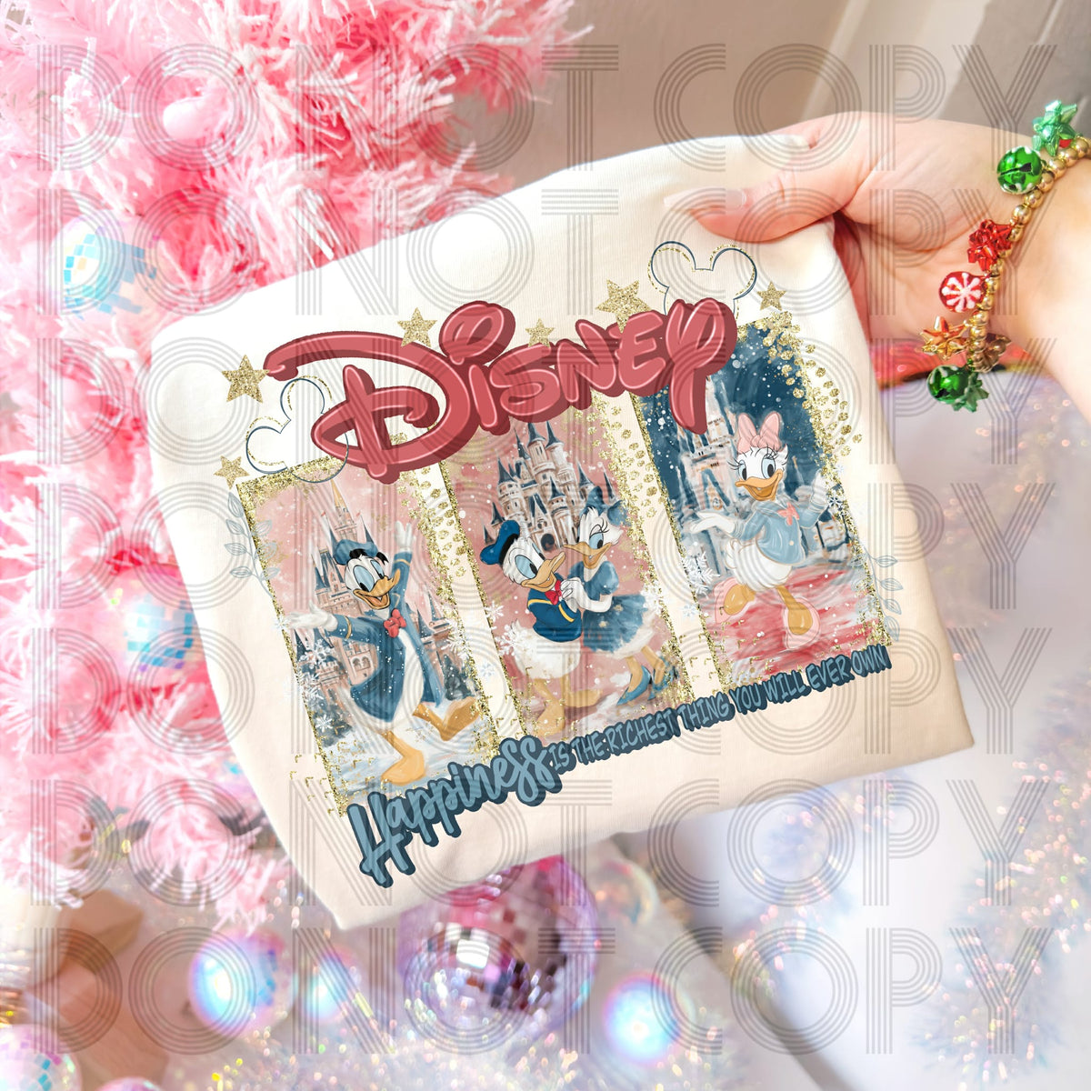 Dis happiness blocks sunday special DTF transfer