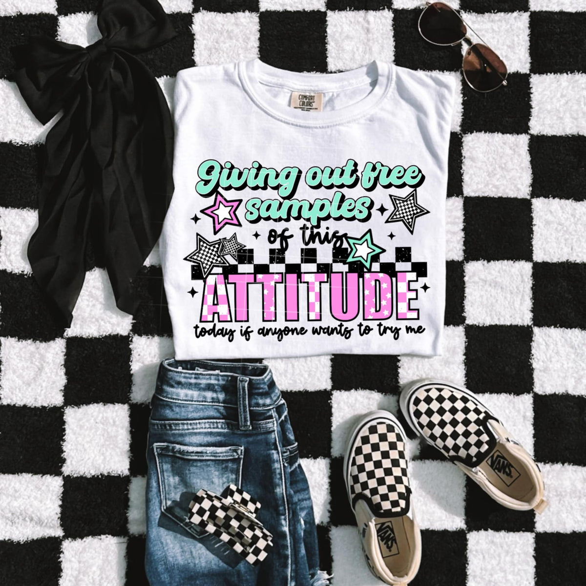 Giving out free samples of this attitude black details (CSC) 97257 DTF transfer
