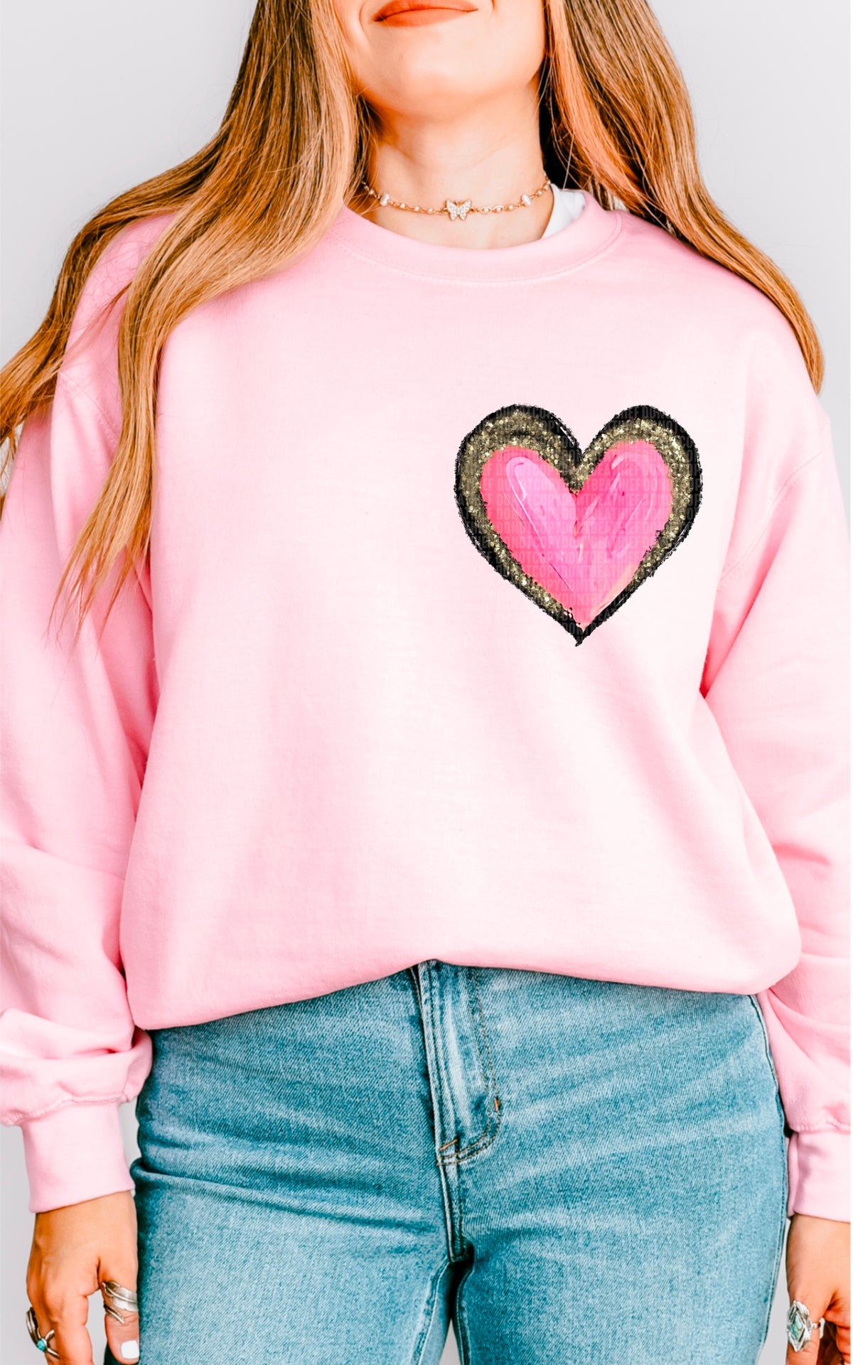 Trust in the lord black outline pocket 93386 DTF transfer