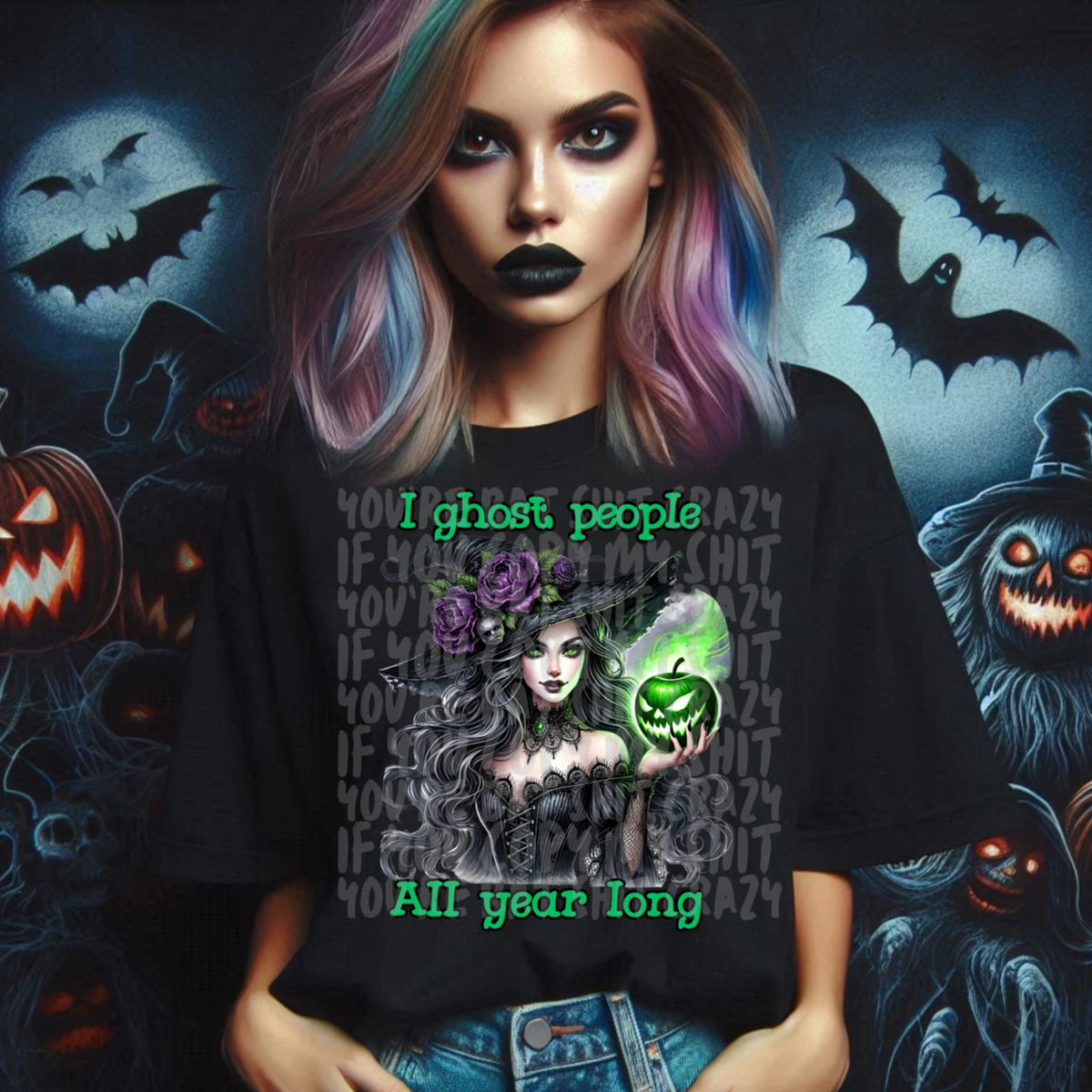 I ghost people all year round 93441 DTF transfer