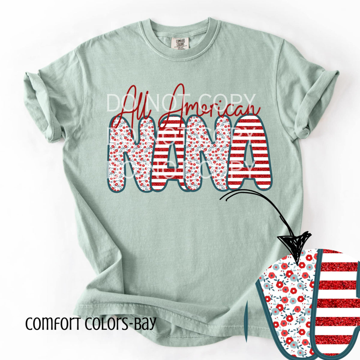 All American nana (CSG) 96421 DTF transfer