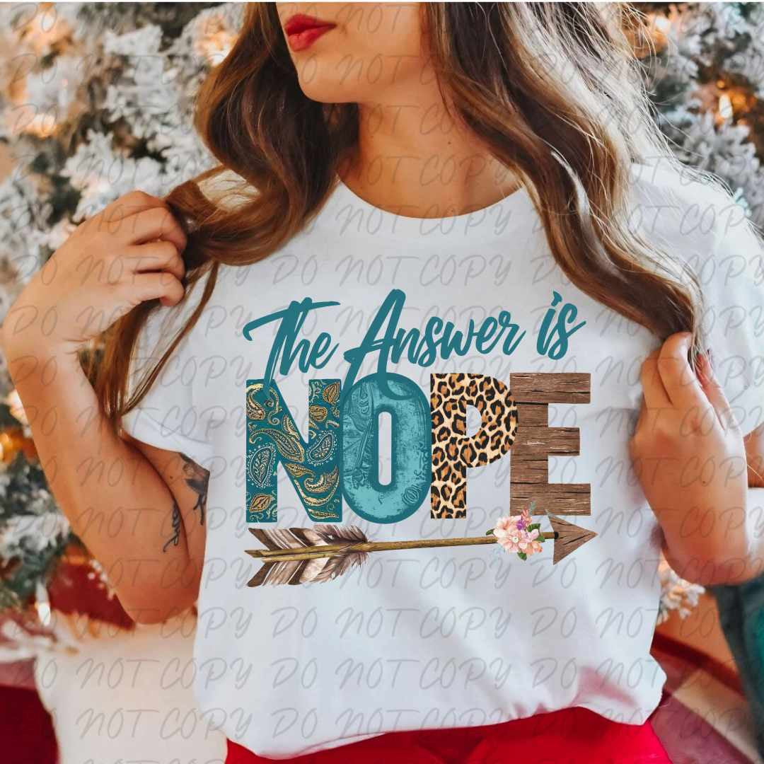 The answer is nope (vintage) 67390 DTF transfer