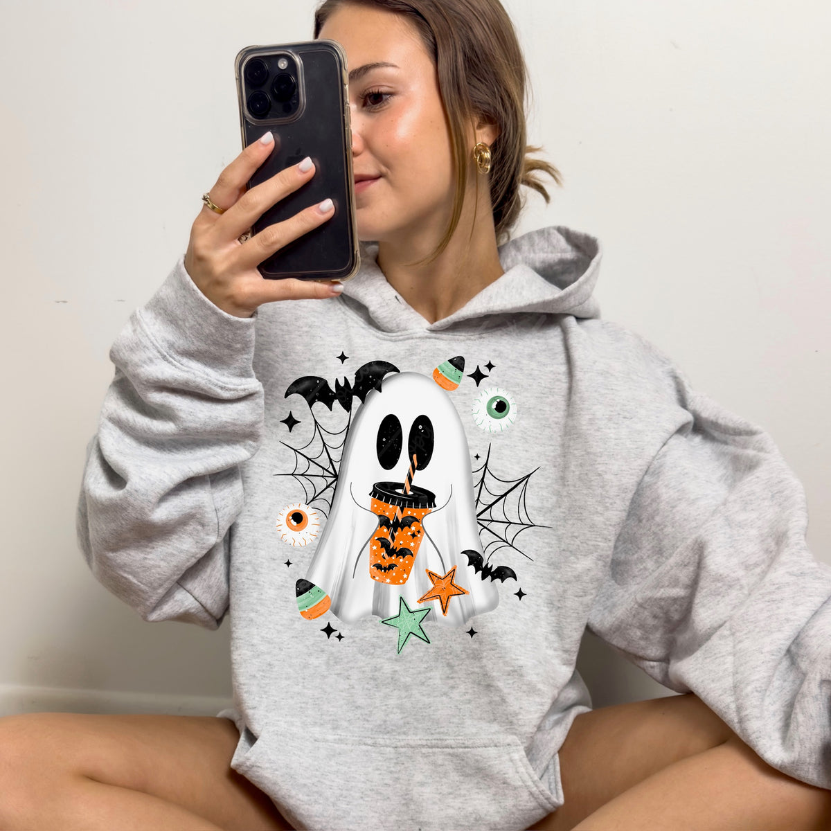 Ghost coffee teal and orange exclusive DTF Transfer