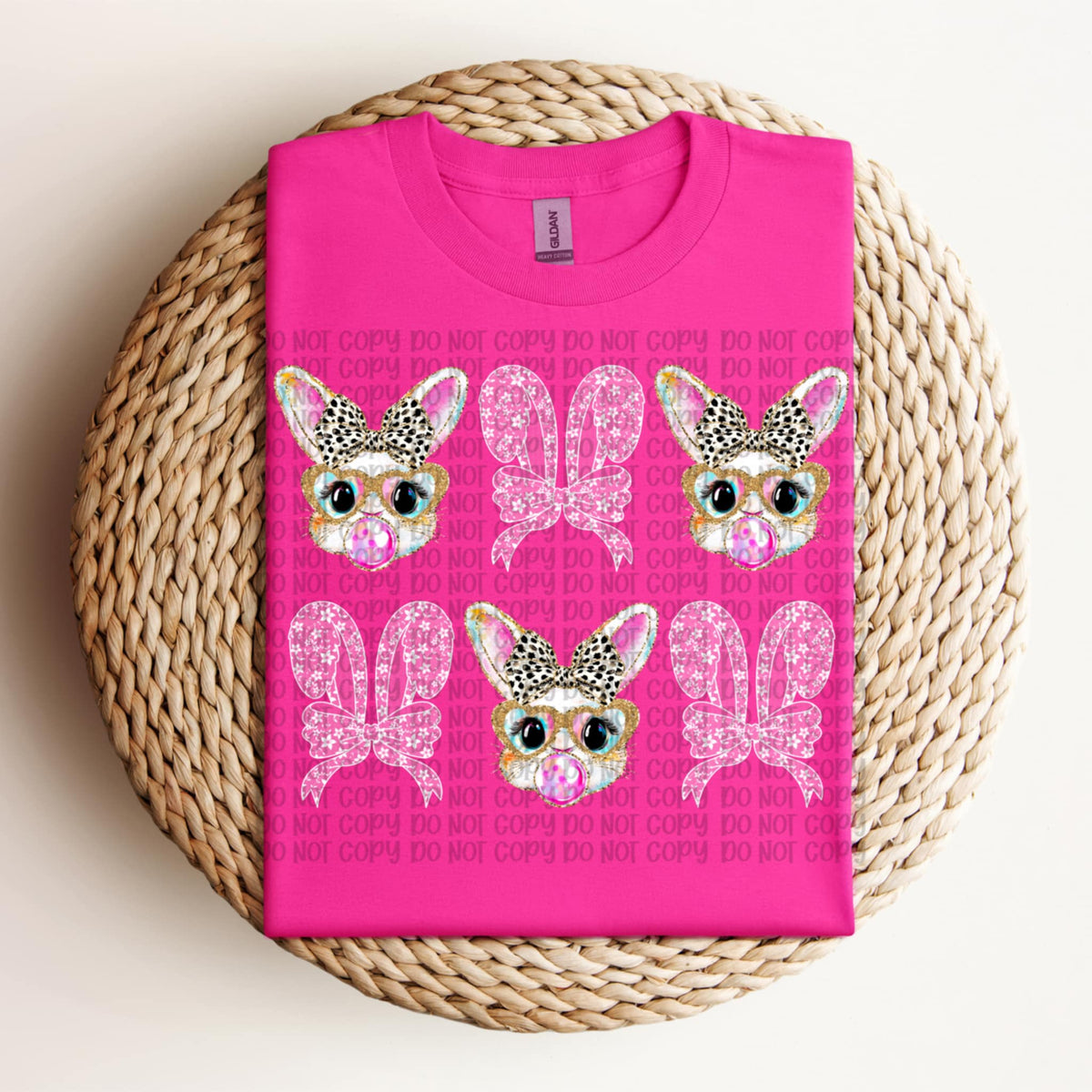 Bunny and bunny ear collage (VP) 91898 DTF transfer