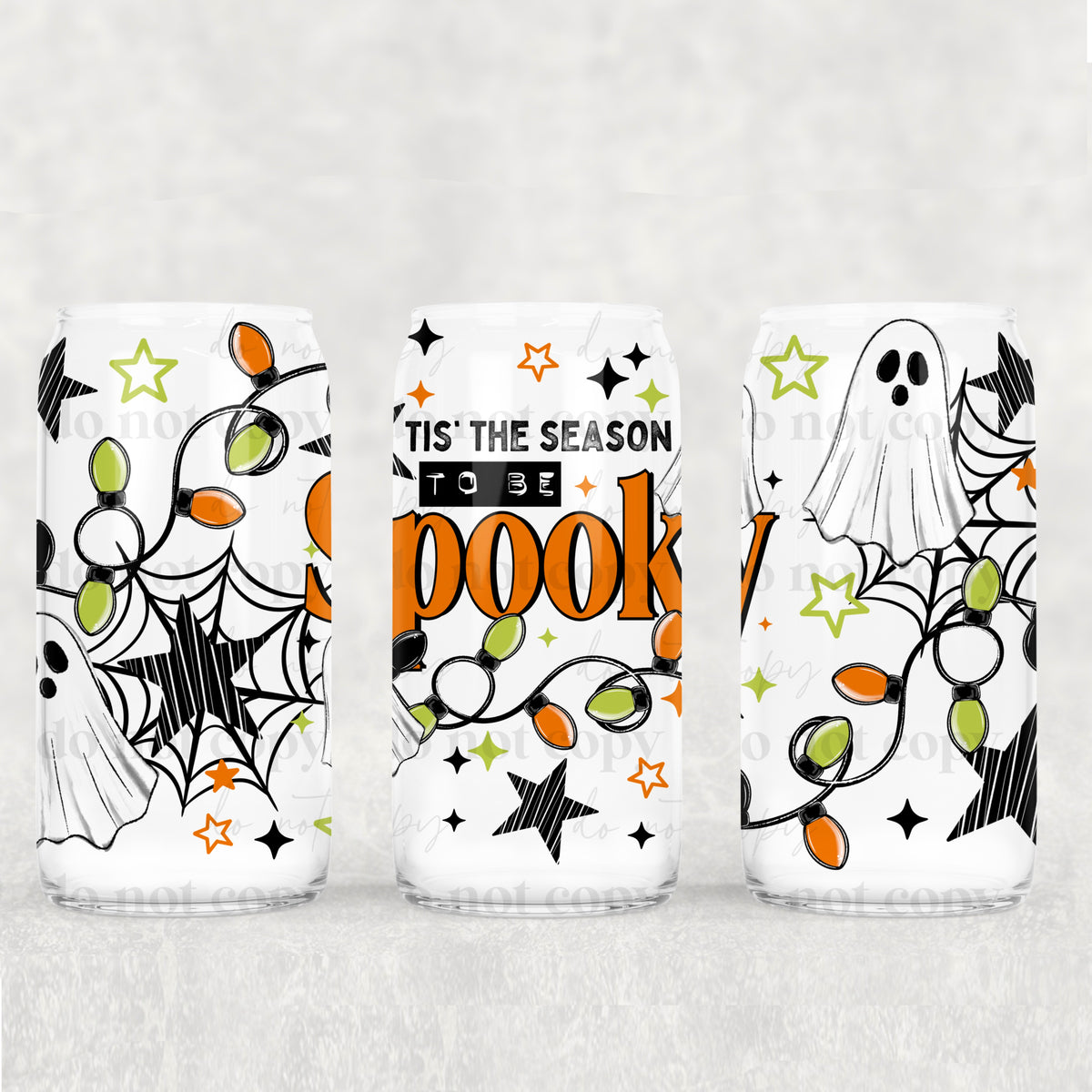Tis the season to be spooky lights (CSC) UV DTF Transfer
