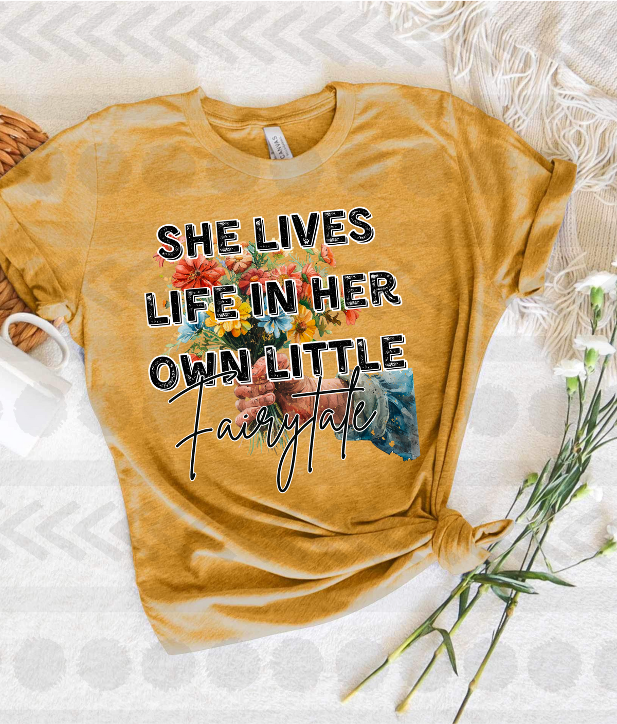 She lives in her own little fairytale DTF transfer 13980