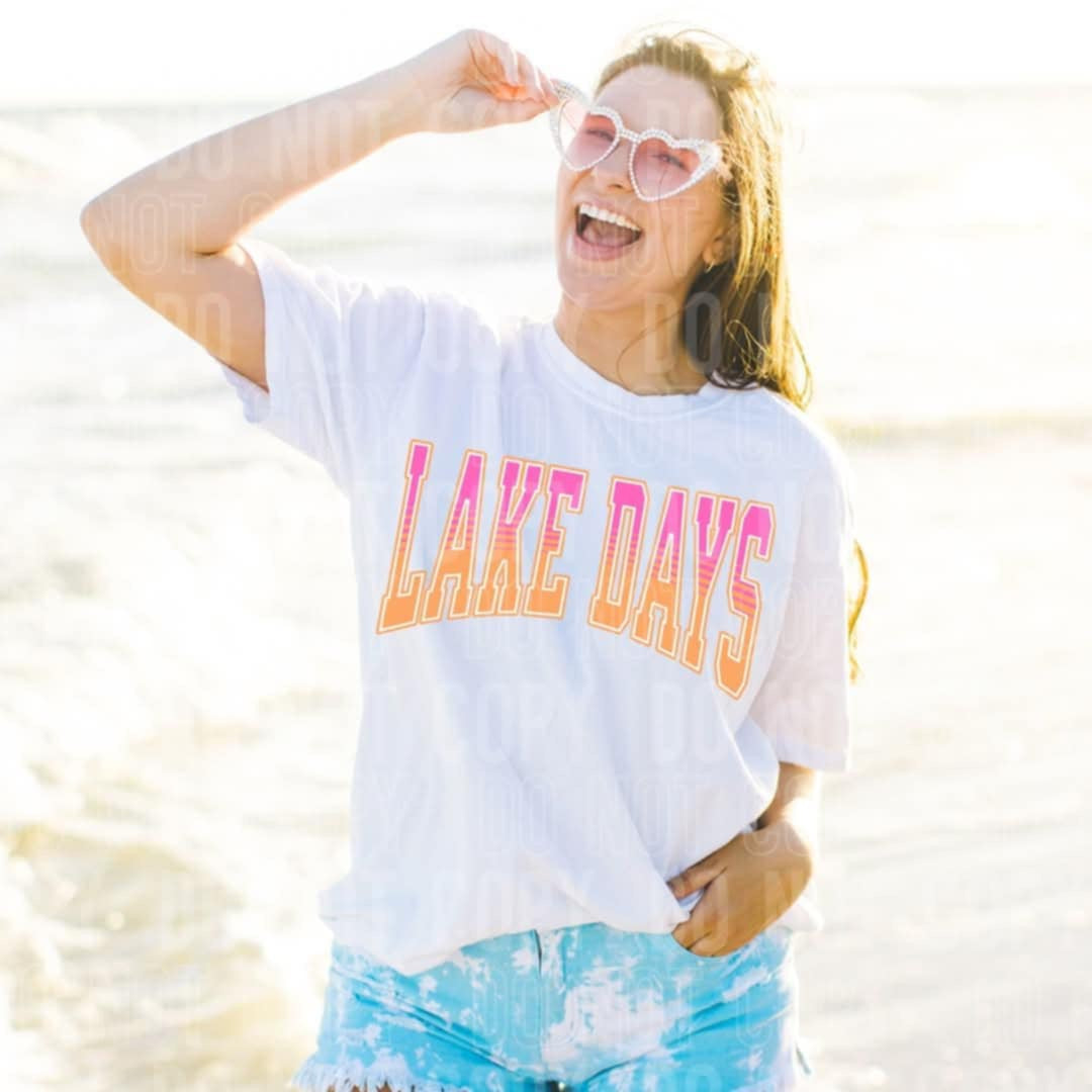Lake days ombre (SBB) 98157 DTF transfer