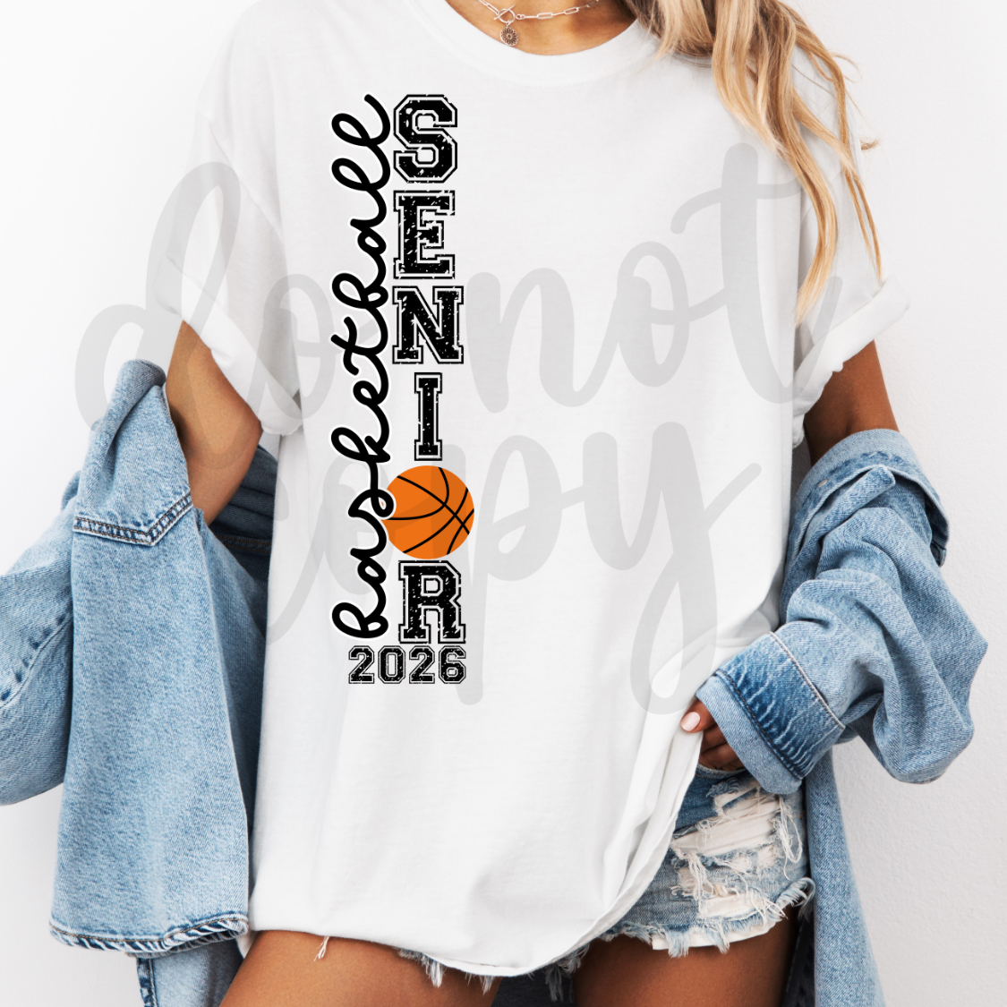 Basketball Senior 2026 vertical (parker) DTF transfer