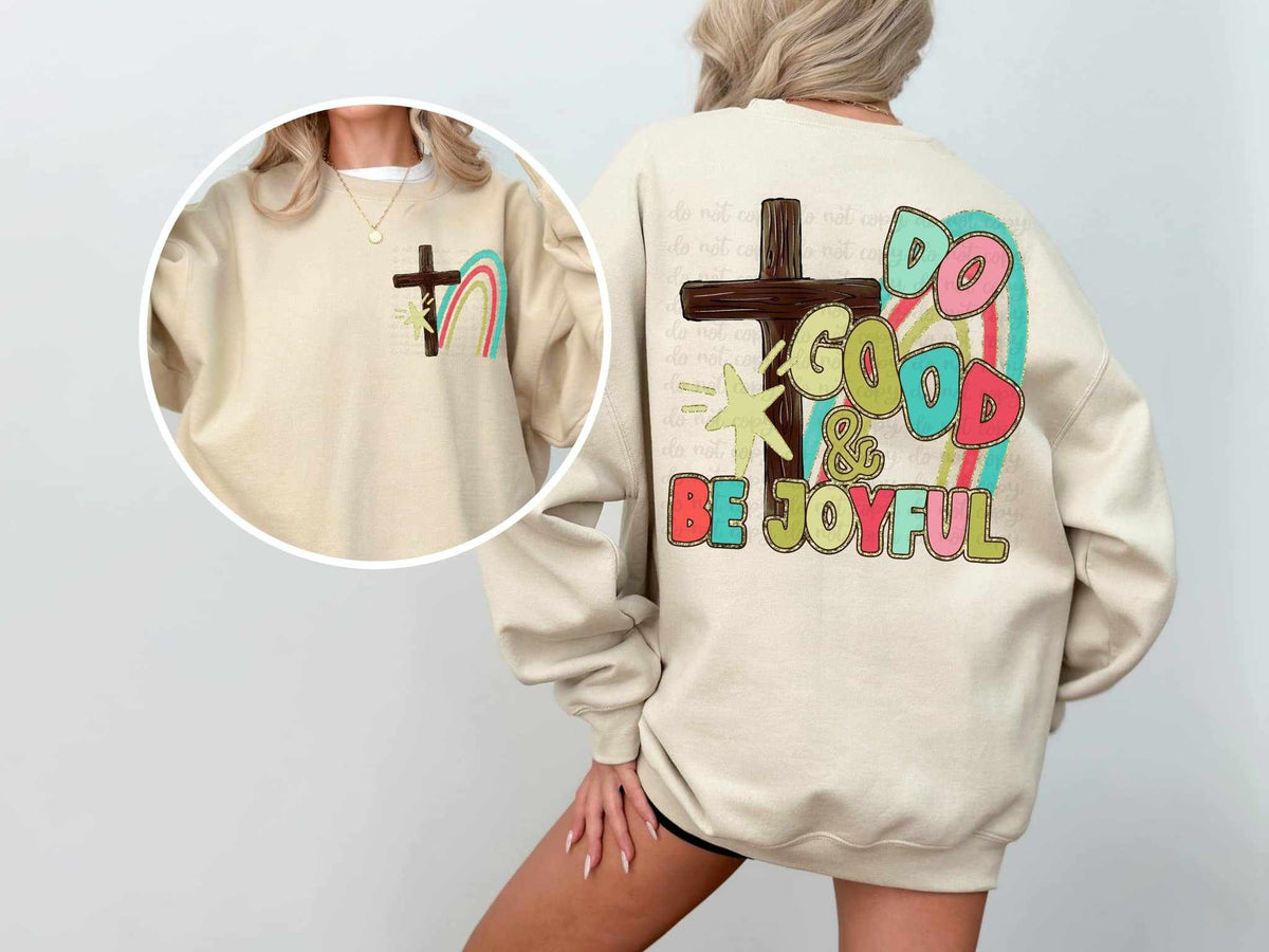 Do good & be joyful BACK ONLY 70370 DTF transfer