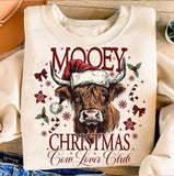 Mooey Christmas cow lovin club 64798 DTF transfer