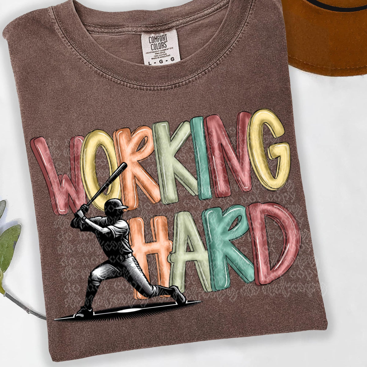 Working hard baseball (TTD) 91539 DTF transfer