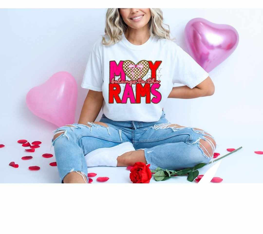 My heart belongs to the rams (C’s) 79835 DTF transfer