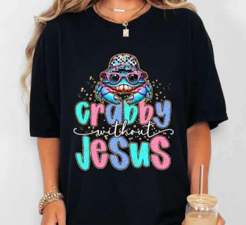 Crabby without Jesus (TTD) 100187 DTF transfer