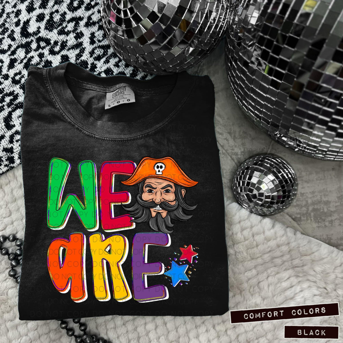 We are pirates orange (Caplinger) 100830 DTF transfer