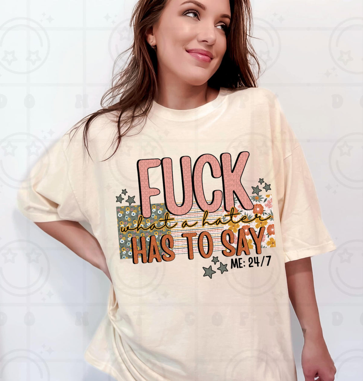 Fuck what a hater has to say (HW) 92386 DTF transfer