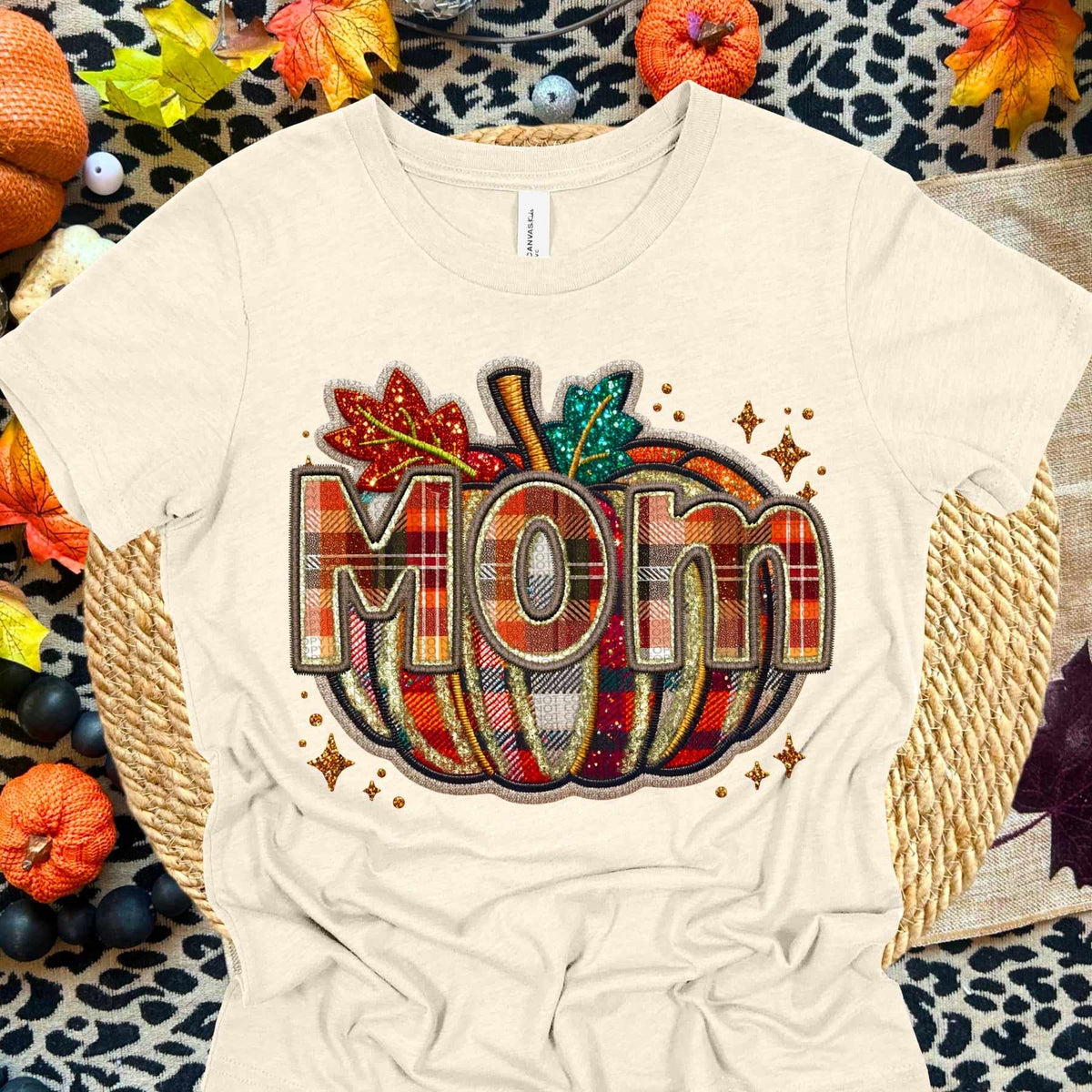 Mom plaid pumpkin (HW) 62493 DTF transfer
