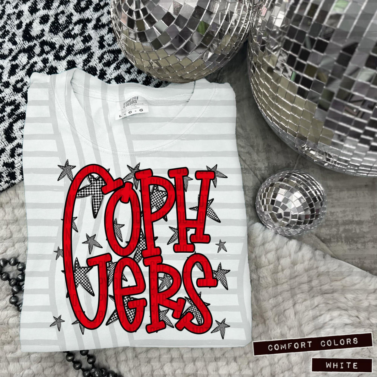 Red Staggered Mascots (Caplinger)