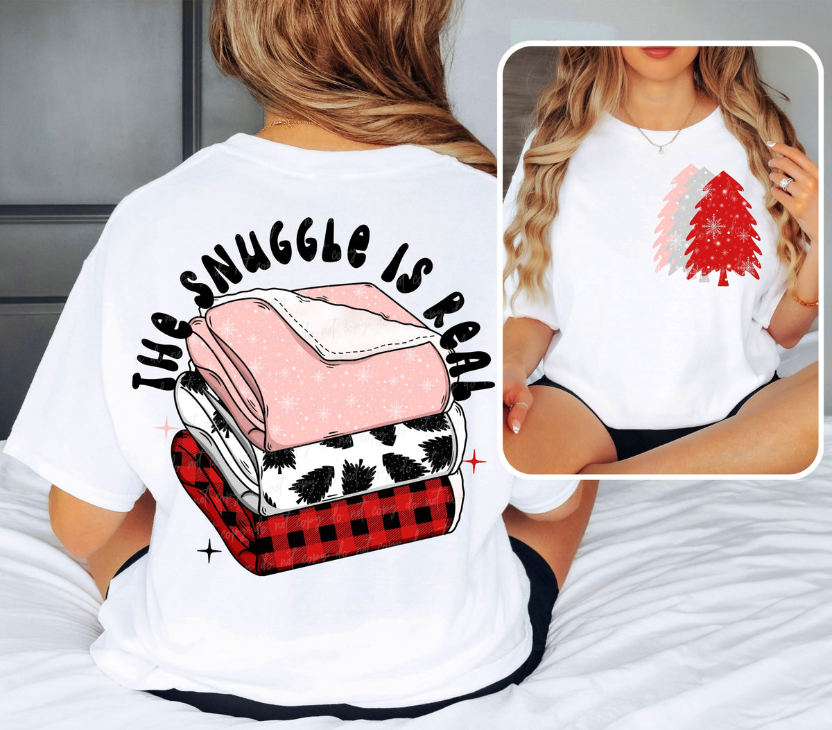 Pocket trees (match snuggle is real) 30246 DTF transfer