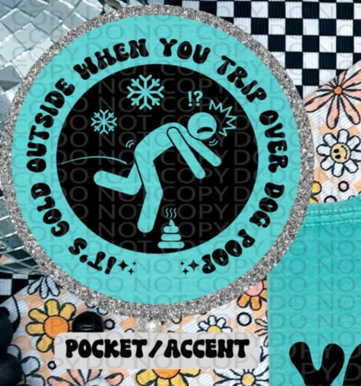 You know it’s cold outside BLACK pocket (HW) 87286 DTF transfer