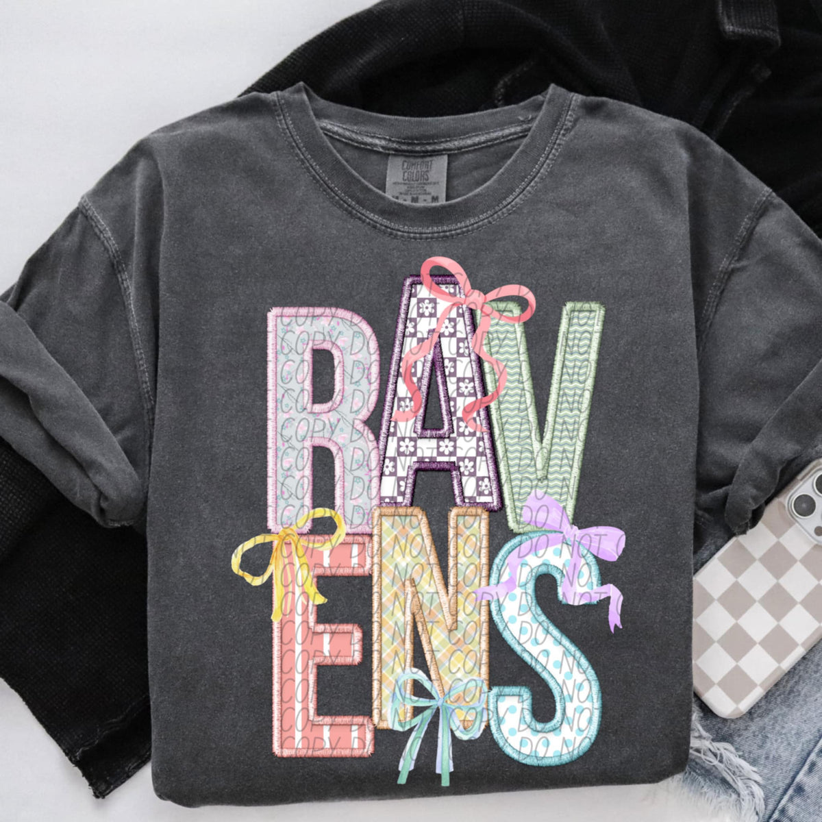 Ravens Spring Bow Mascots (CITY) 97118 DTF transfer