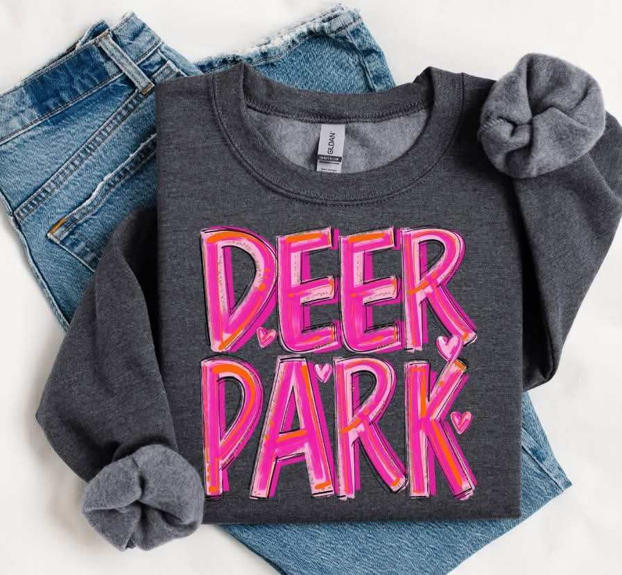 Deer park pink brushstroke (S&G) 79657 DTF transfer