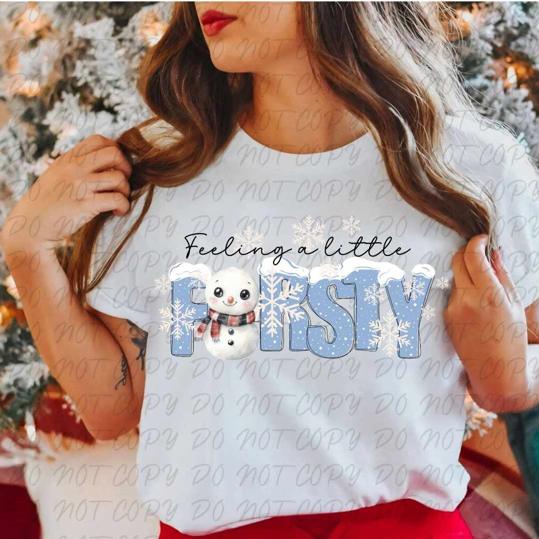 Feeling a little frosty snow covered font (vintage) 67333 DTF transfer